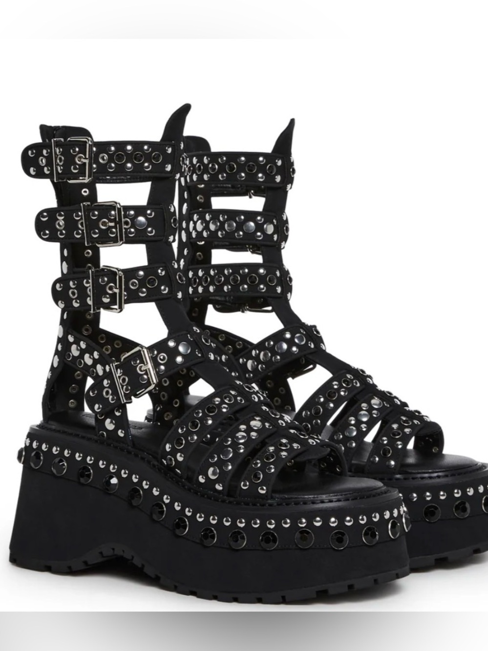 Dolls Kill x Current Mood Goddess Mode Gladiator Sandals Size 9